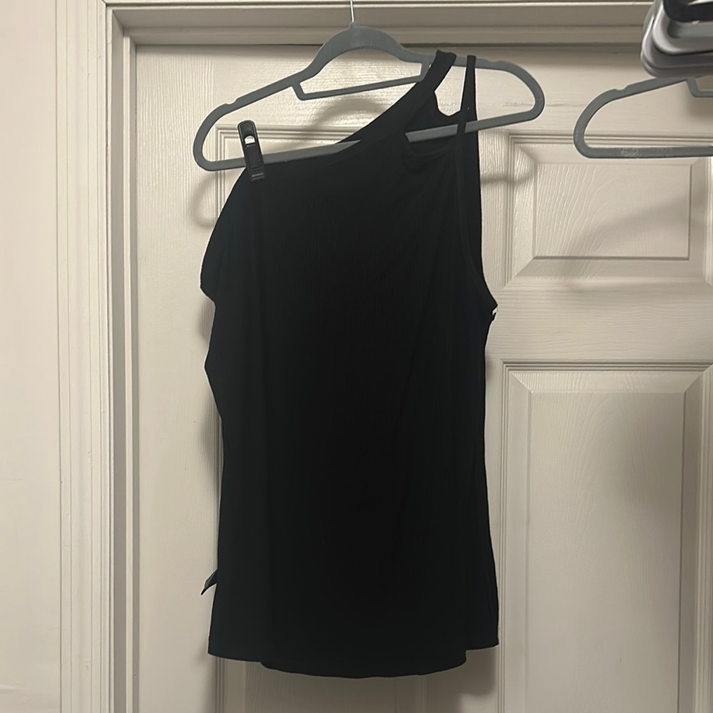 Torrid Black One-Shoulder Tank Top